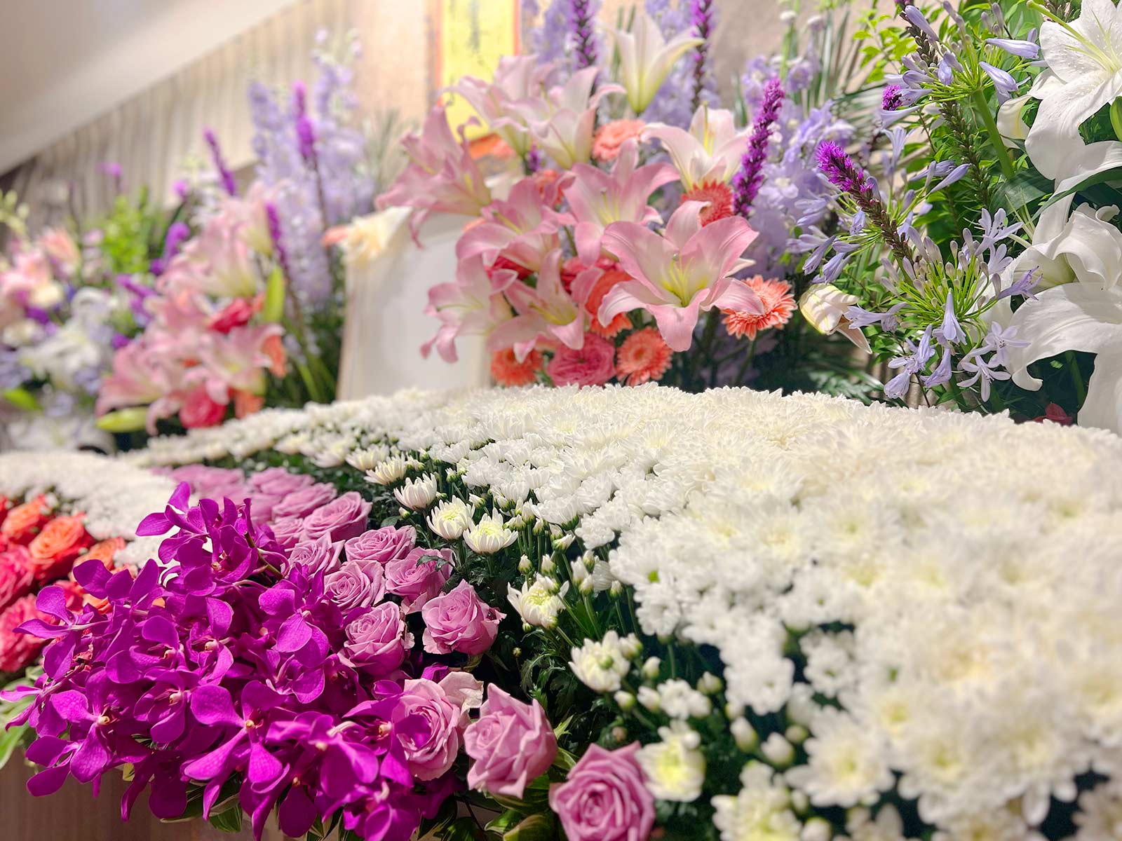 生花祭壇の品質にも自信があります